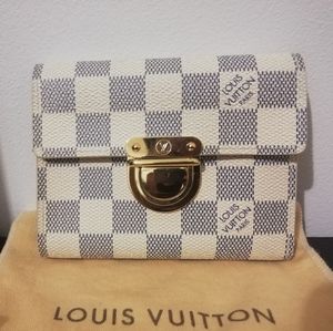 Koala Damier azur wallet portef.